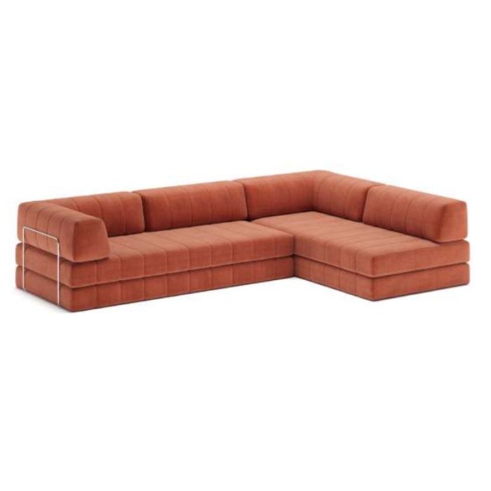 CozyPad Schlafsofa mit Armlehne & Rückenpolster – Premium Lounge-Bettsofa