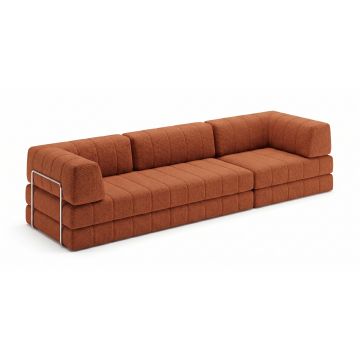 CozyPad Schlafsofa + Stuhl mit Rückenpolster & Armlehne – Modulares 3er-Set Bettsofa