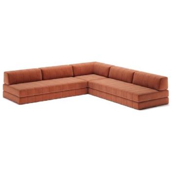 CozyPad Schlafsofa + Stuhl mit Rückenpolster – Großes modulares Lounge-Set 312x312 cm